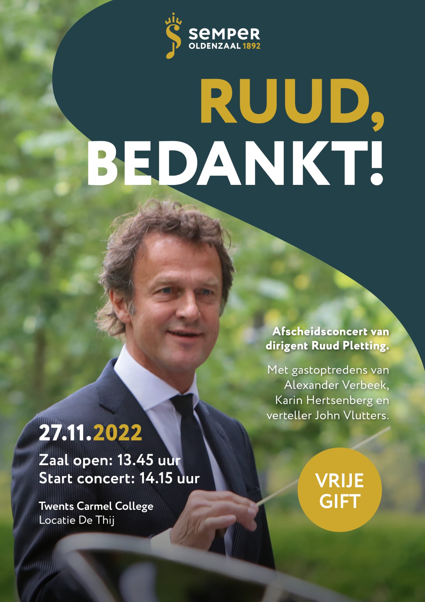 𝗢𝗿𝗸𝗲𝘀𝘁 𝗦𝗲𝗺𝗽𝗲𝗿 𝗢𝗹𝗱𝗲𝗻𝘇𝗮𝗮𝗹 𝗻𝗲𝗲𝗺𝘁 𝗻𝗮 𝟭𝟵 𝗷𝗮𝗮𝗿 𝗮𝗳𝘀𝗰𝗵𝗲𝗶𝗱 𝘃𝗮𝗻 𝗱𝗶𝗿𝗶𝗴𝗲𝗻𝘁 𝗥𝘂𝘂𝗱 𝗣𝗹𝗲𝘁𝘁𝗶𝗻𝗴